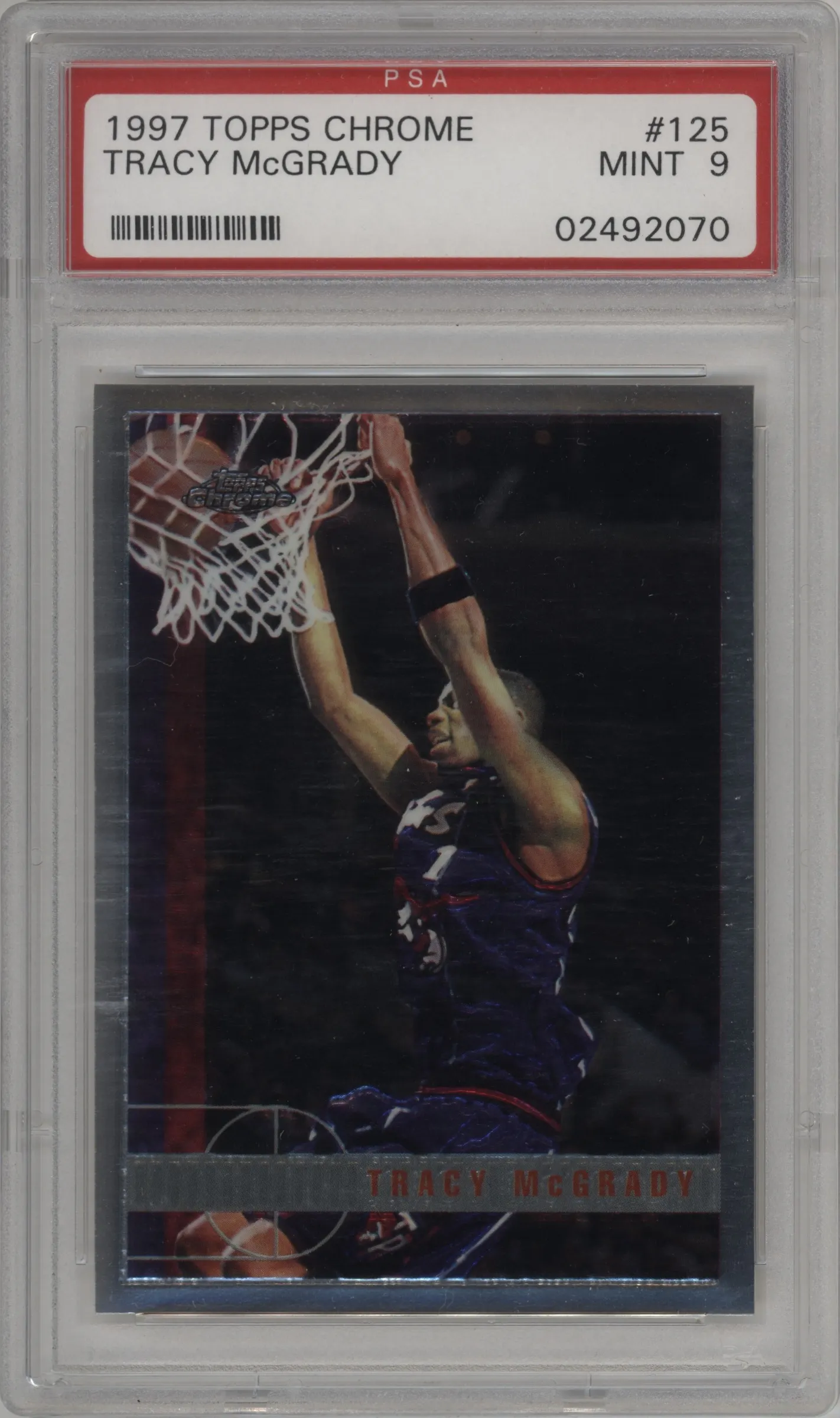 1997 Topps Chrome Tracy McGrady #125 PSA 9