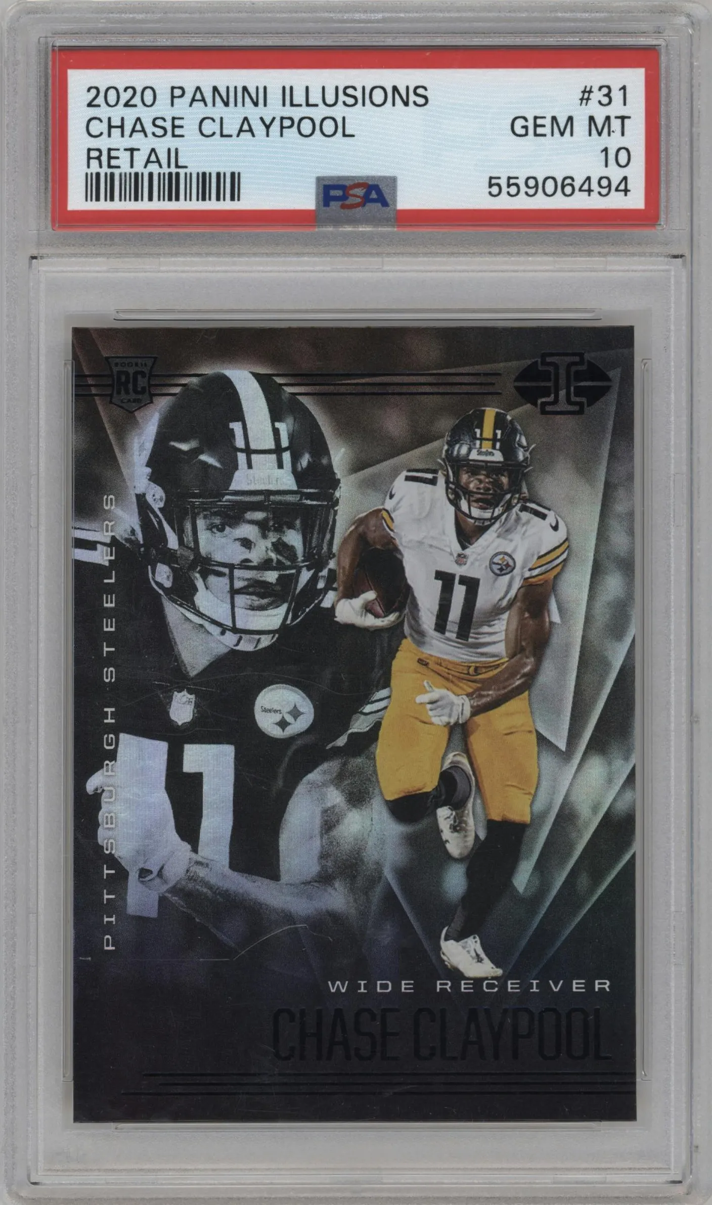 2020 Panini Illusions Chase Claypool Retail #31 PSA 10