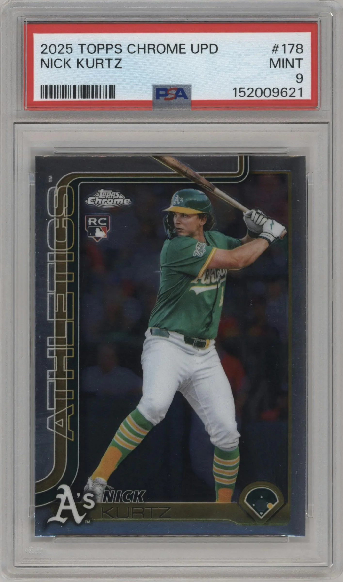 2025 Topps Chrome Update Nick Kurtz #USC178 PSA 9