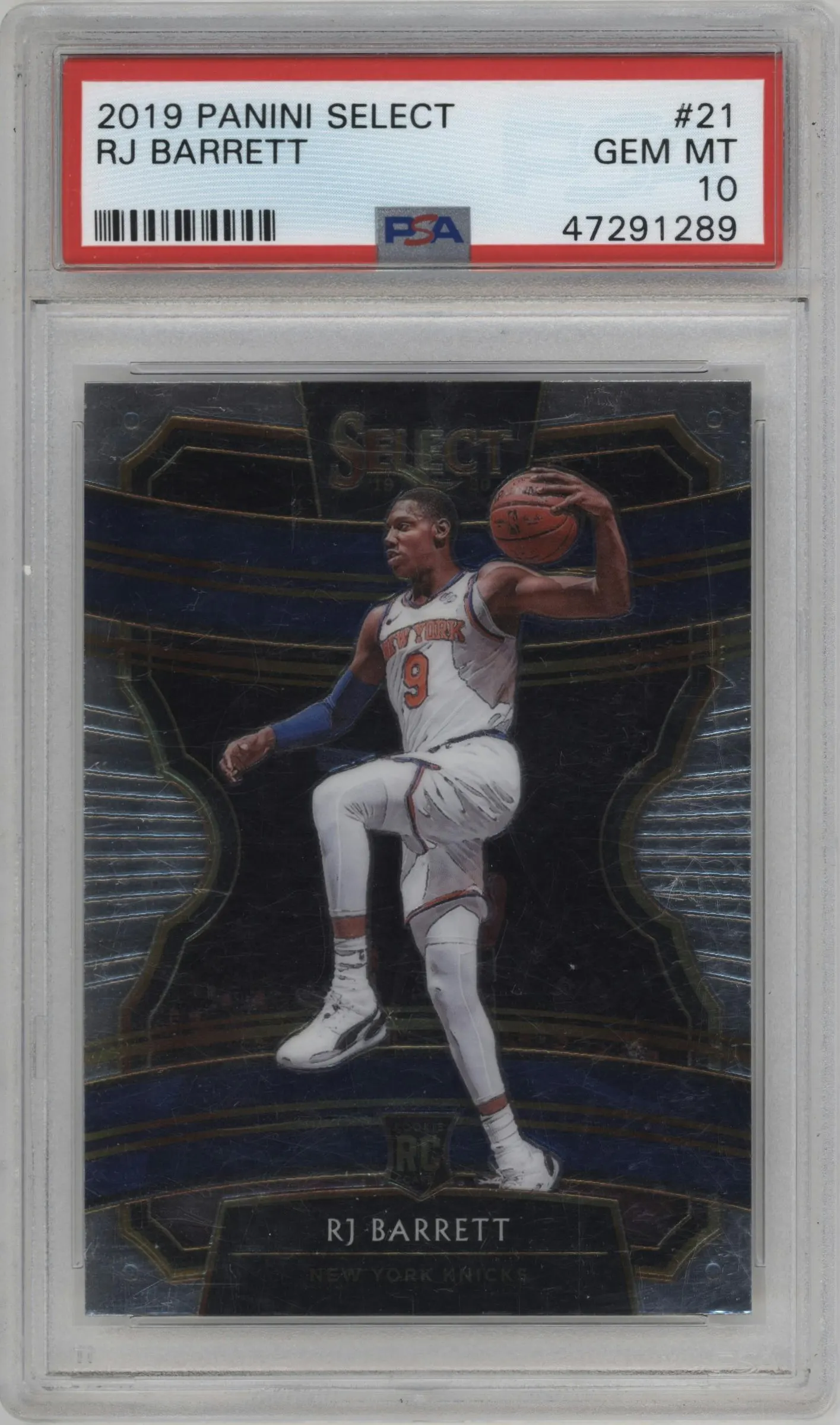2019 Panini Select RJ Barrett #21 PSA 10