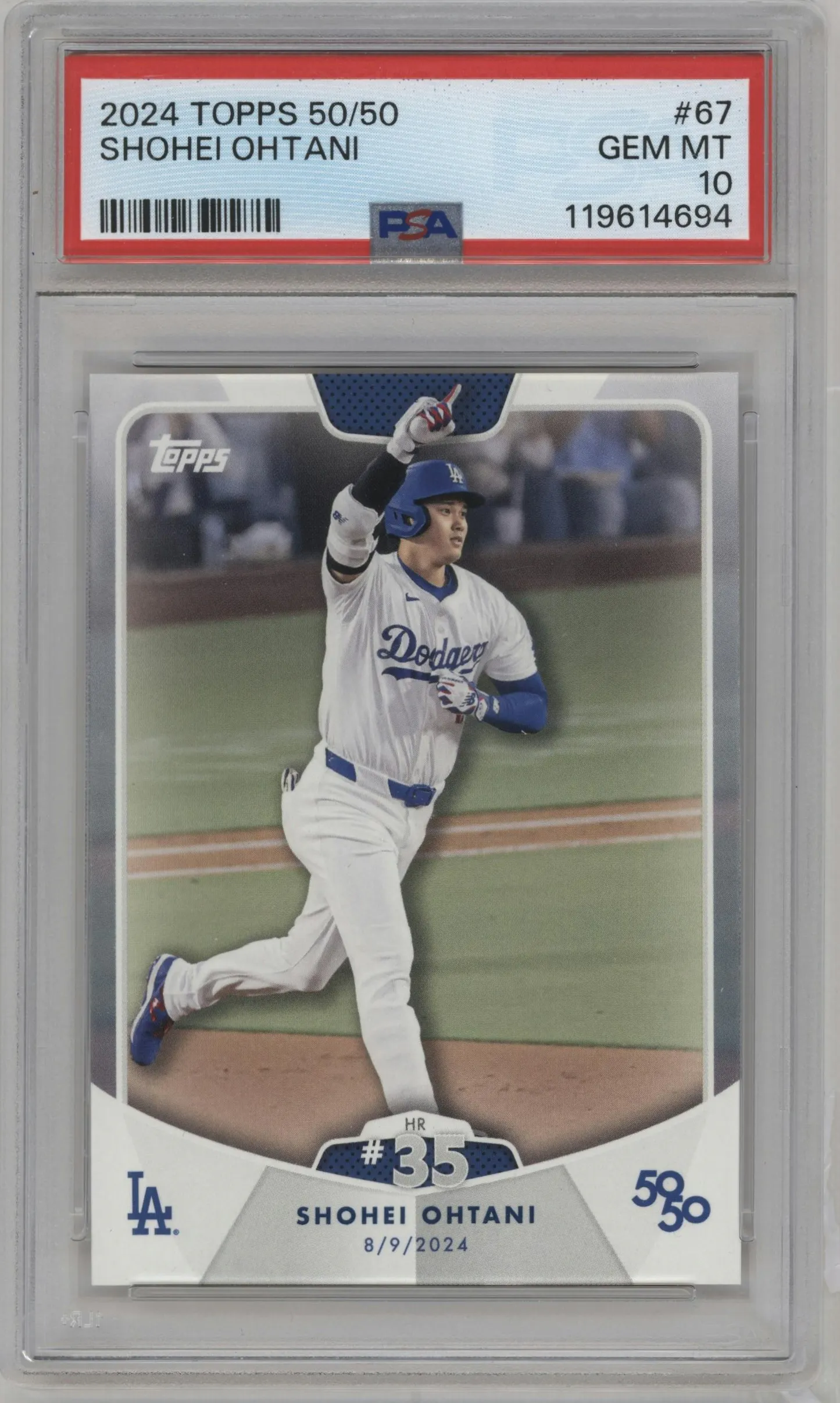 2024 Topps 50/50 Shohei Ohtani #67 PSA 10