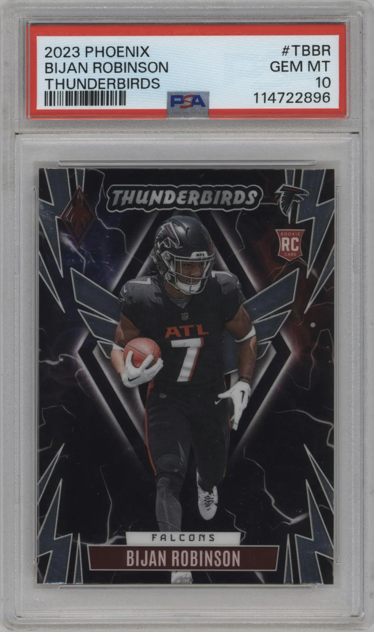 2023 Panini Phoenix Thunderbirds Bijan Robinson PSA 10