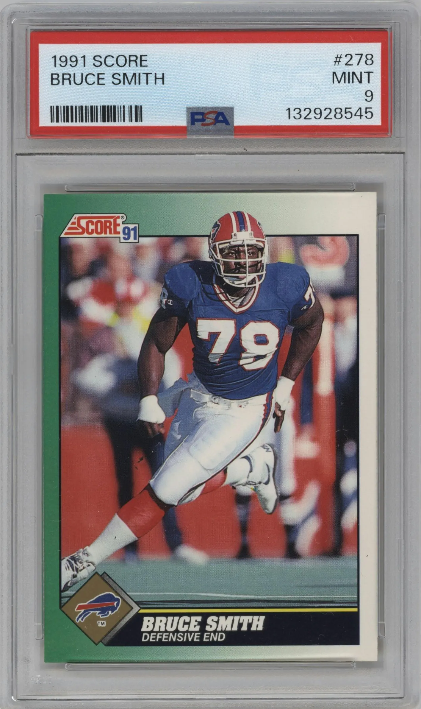 1991 Score Bruce Smith PSA 9