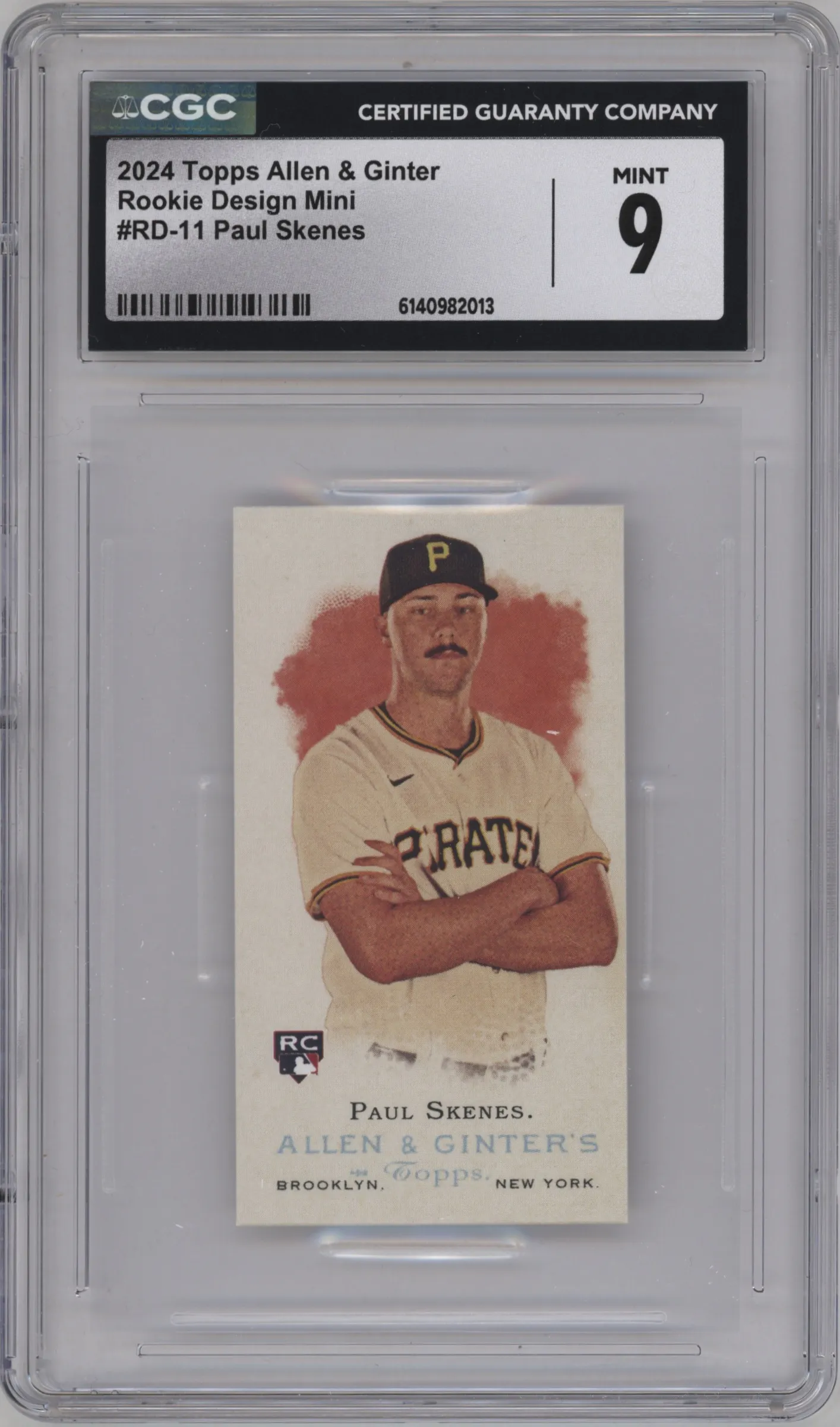 2024 Topps Allen & Ginter Mini Rke.Design Var. Paul Skenes CGC 9