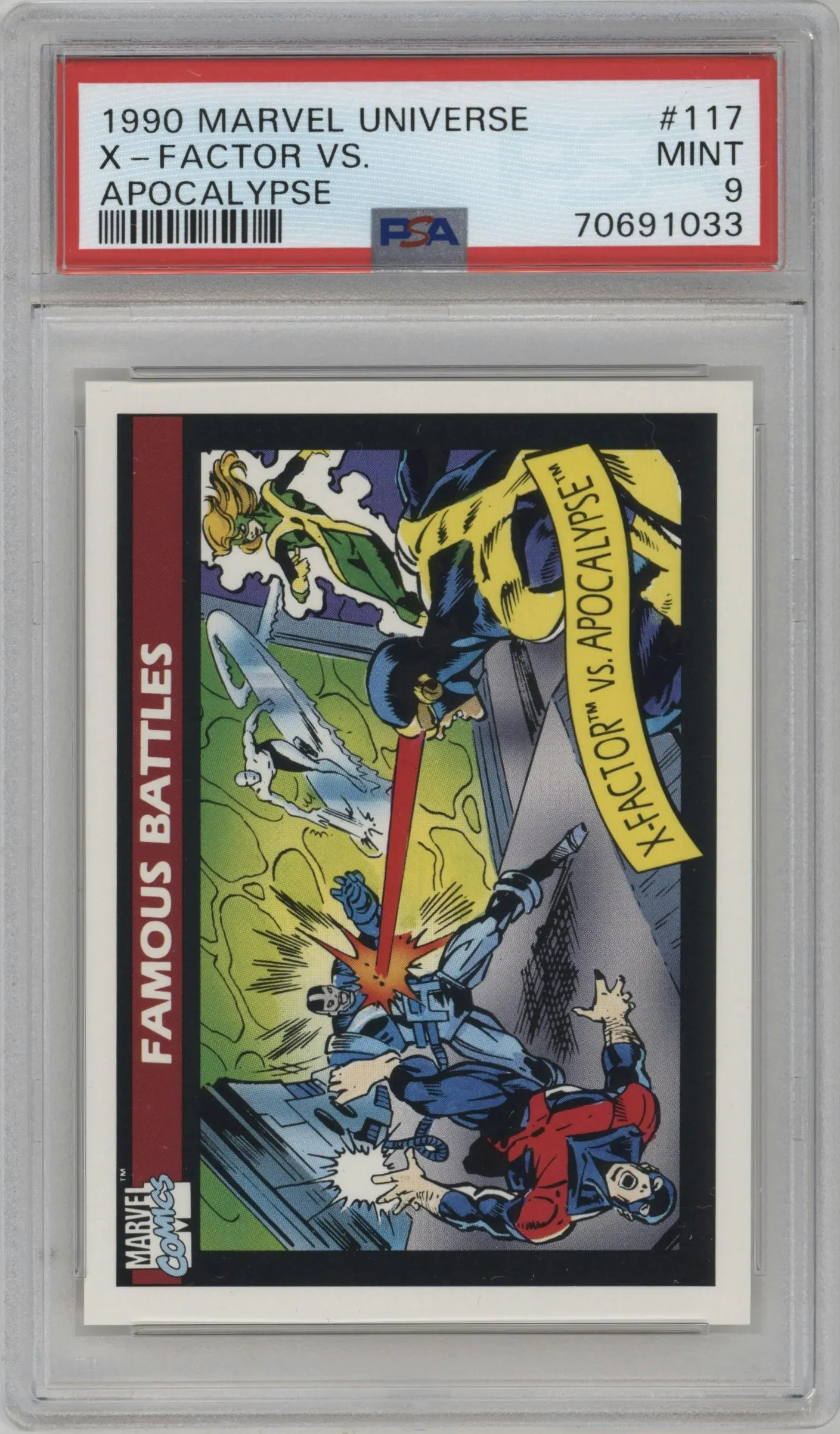 1990 Impel Marvel Universe X-Factor vs. Apocalypse PSA 9