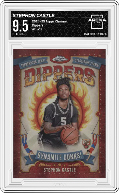 2024 Topps Chrome Dippers Stephon Castle #D-23 ARENA CLUB 9.5