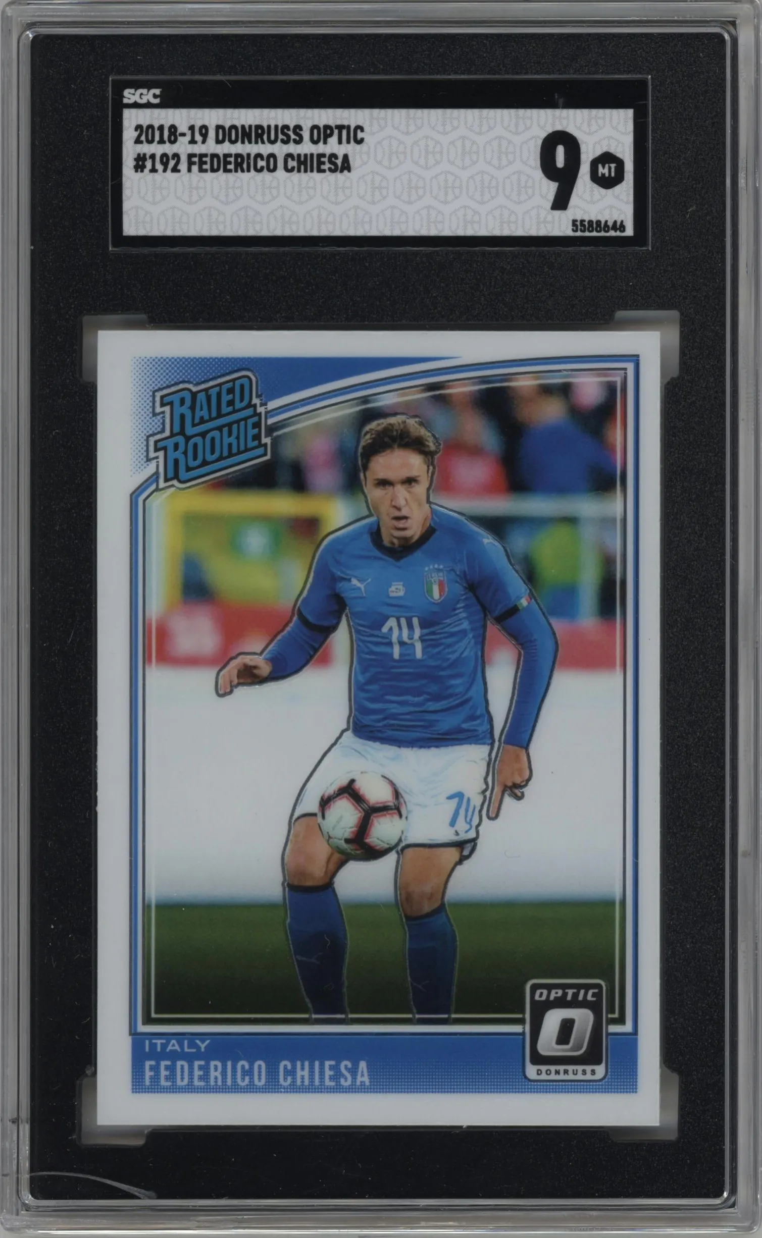 2018 Panini Donruss Optic Rtd.Rke. Federico Chiesa #192 SGC 9