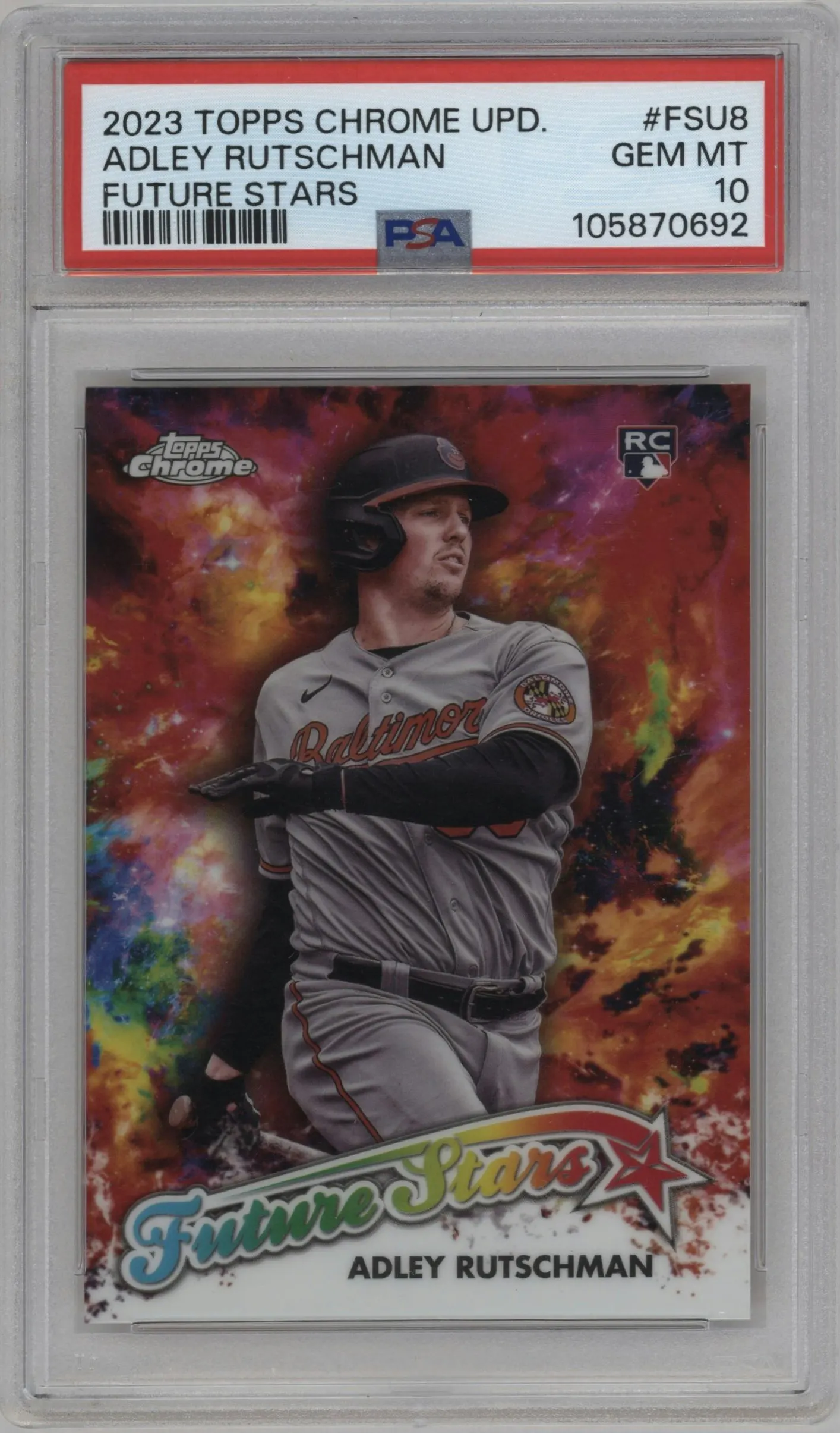 2023 Topps Chrome Update Future Stars Adley Rutschman #FSU-8 PSA 10