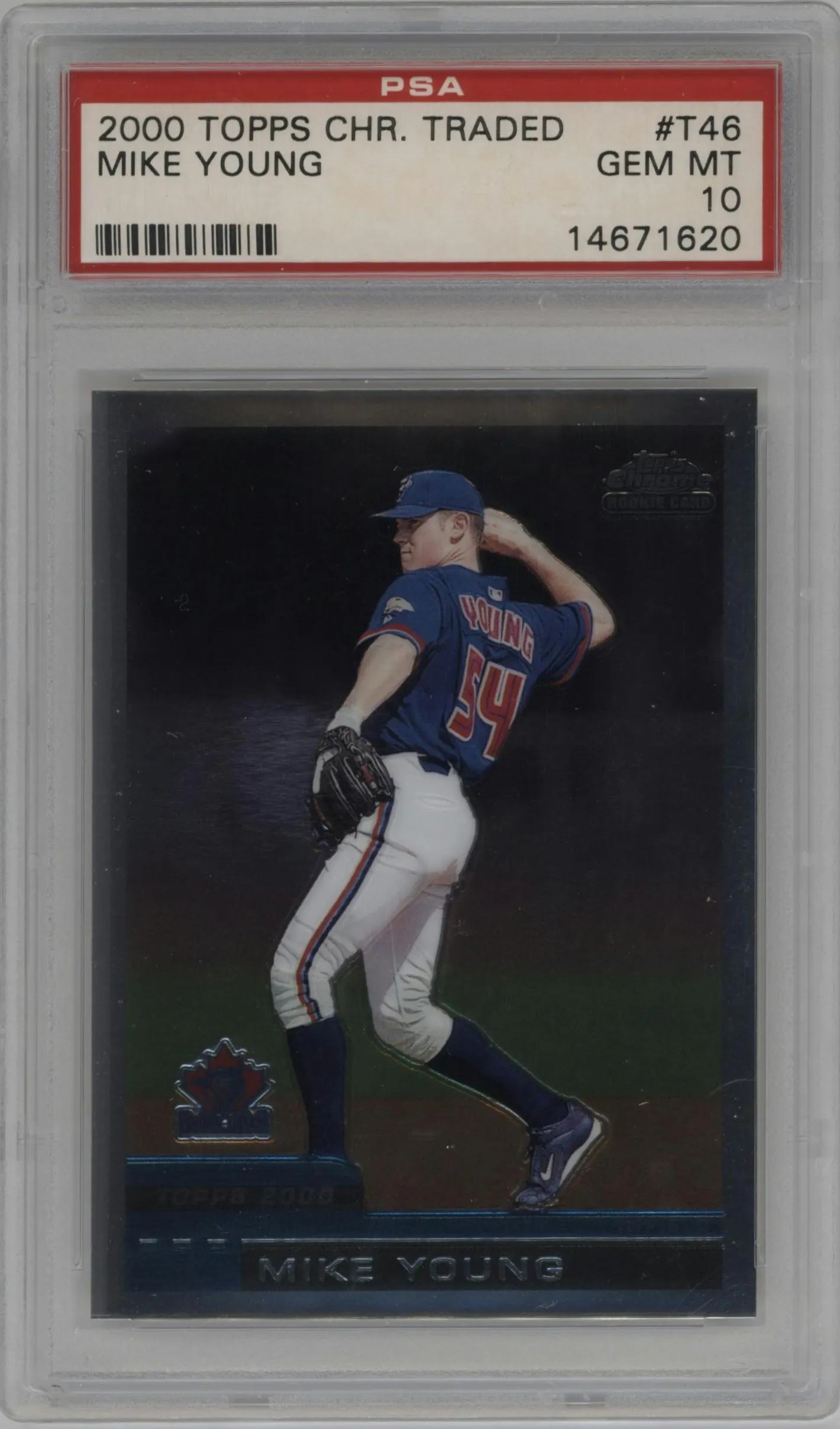 2000 Topps Chrome Traded Mike Young PSA 10
