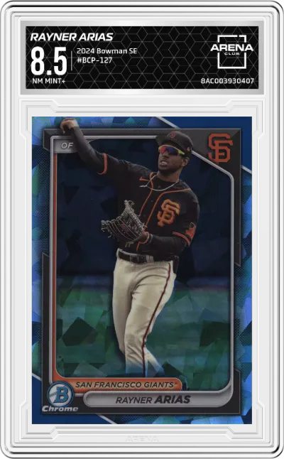 2024 Bowman Sapphire Edition Rayner Arias #BCP-127 ARENA CLUB 8.5