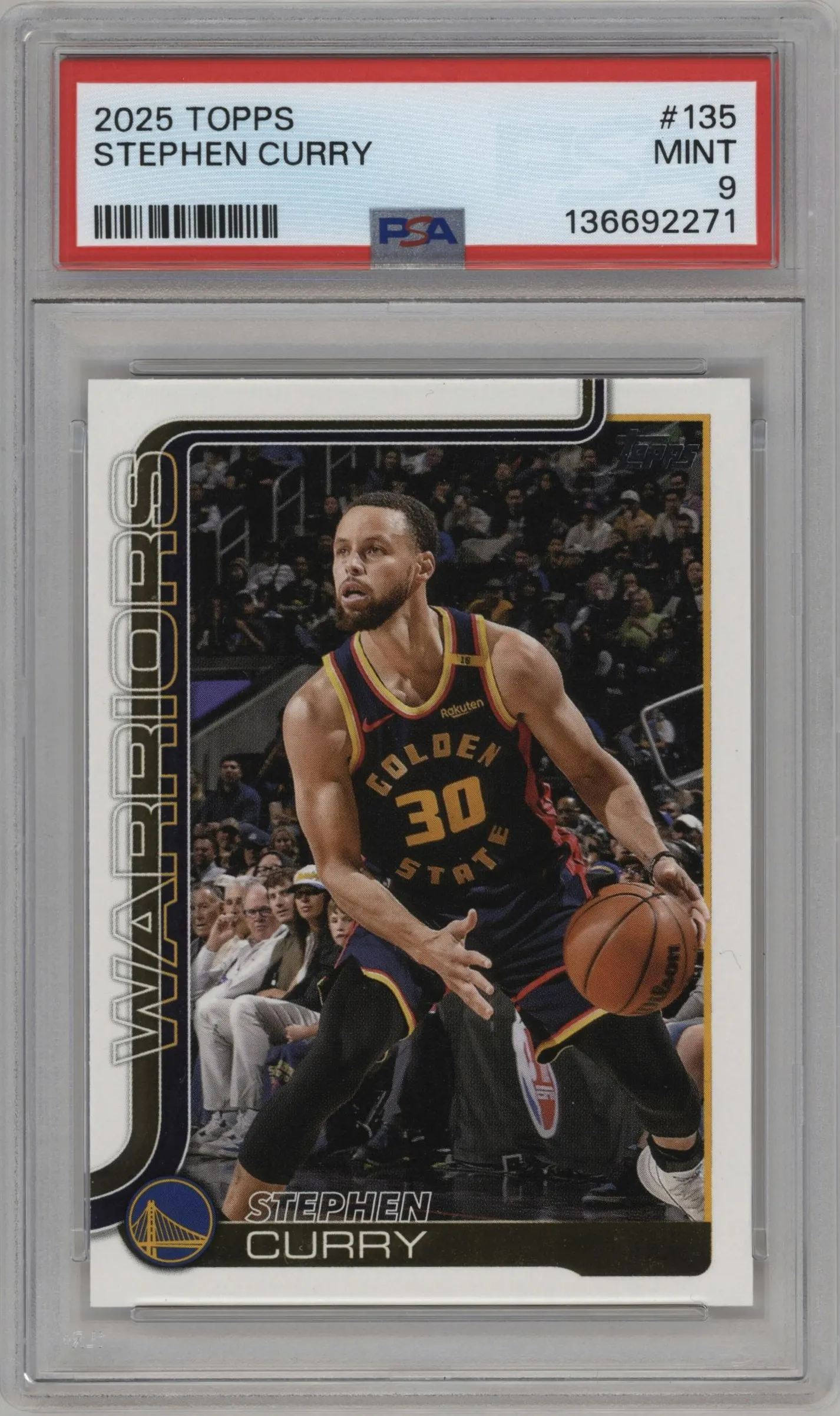 2025 Topps Stephen Curry #135 PSA 9
