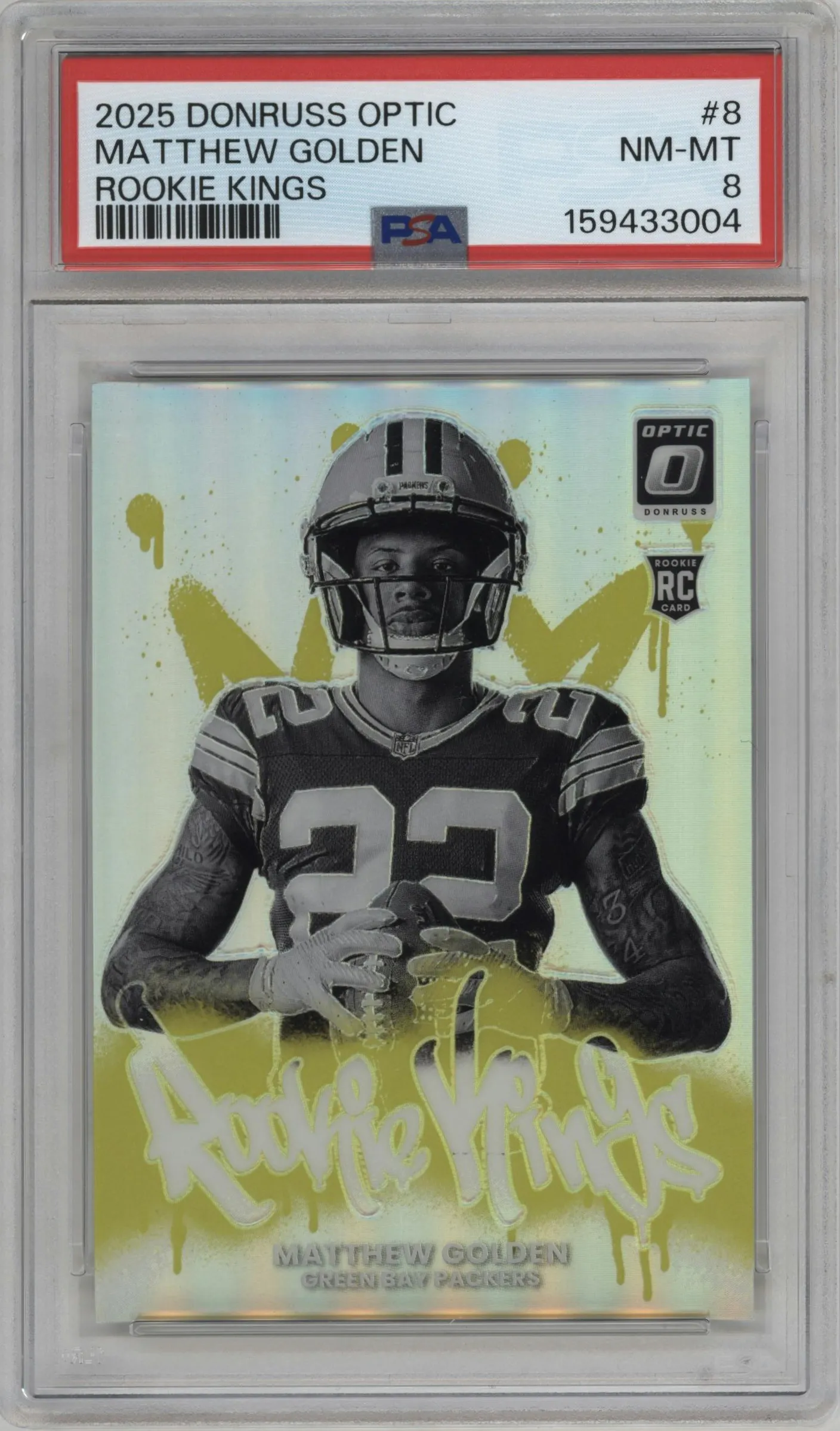 2025 Donruss Optic Rookie Kings Matthew Golden #8 PSA 8