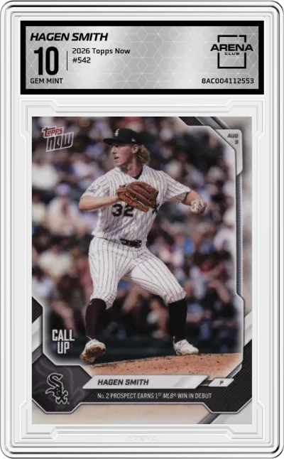 2026 Topps Now Hagen Smith #542 ARENA CLUB 10