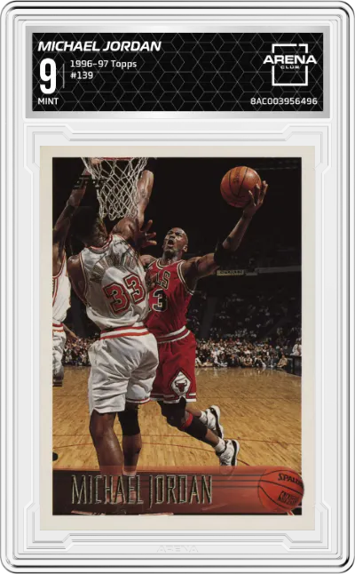1996 Topps Michael Jordan #139 ARENA CLUB 9