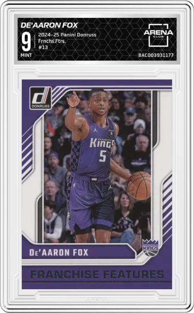 2024 Panini Donruss Frnchs.Ftrs. De'Aaron Fox ARENA CLUB 9