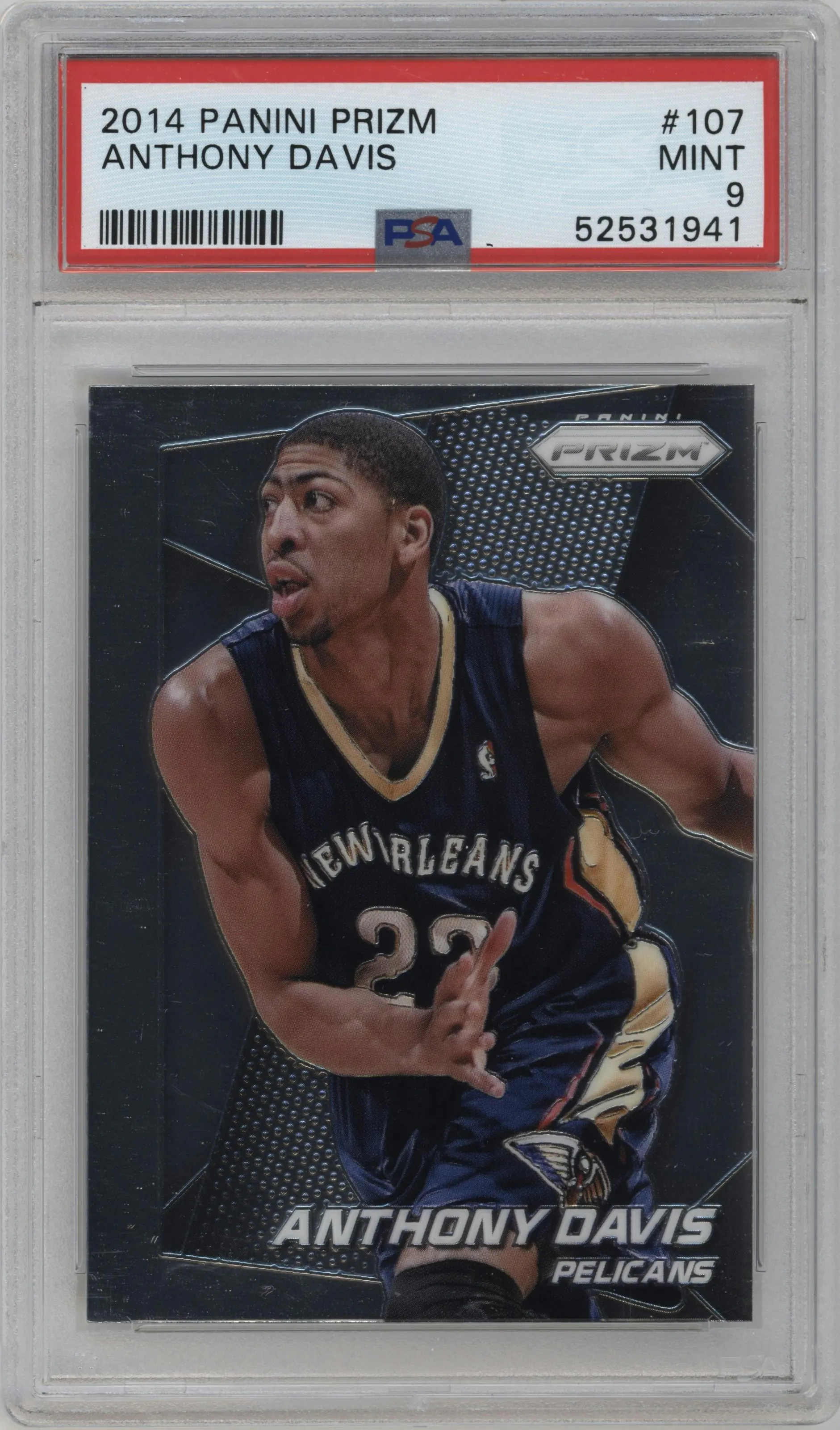 2014 Panini Prizm Anthony Davis PSA 9