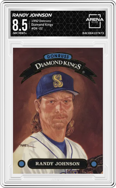 1992 Donruss Diamond Kings Randy Johnson #DK-22 ARENA CLUB 8.5