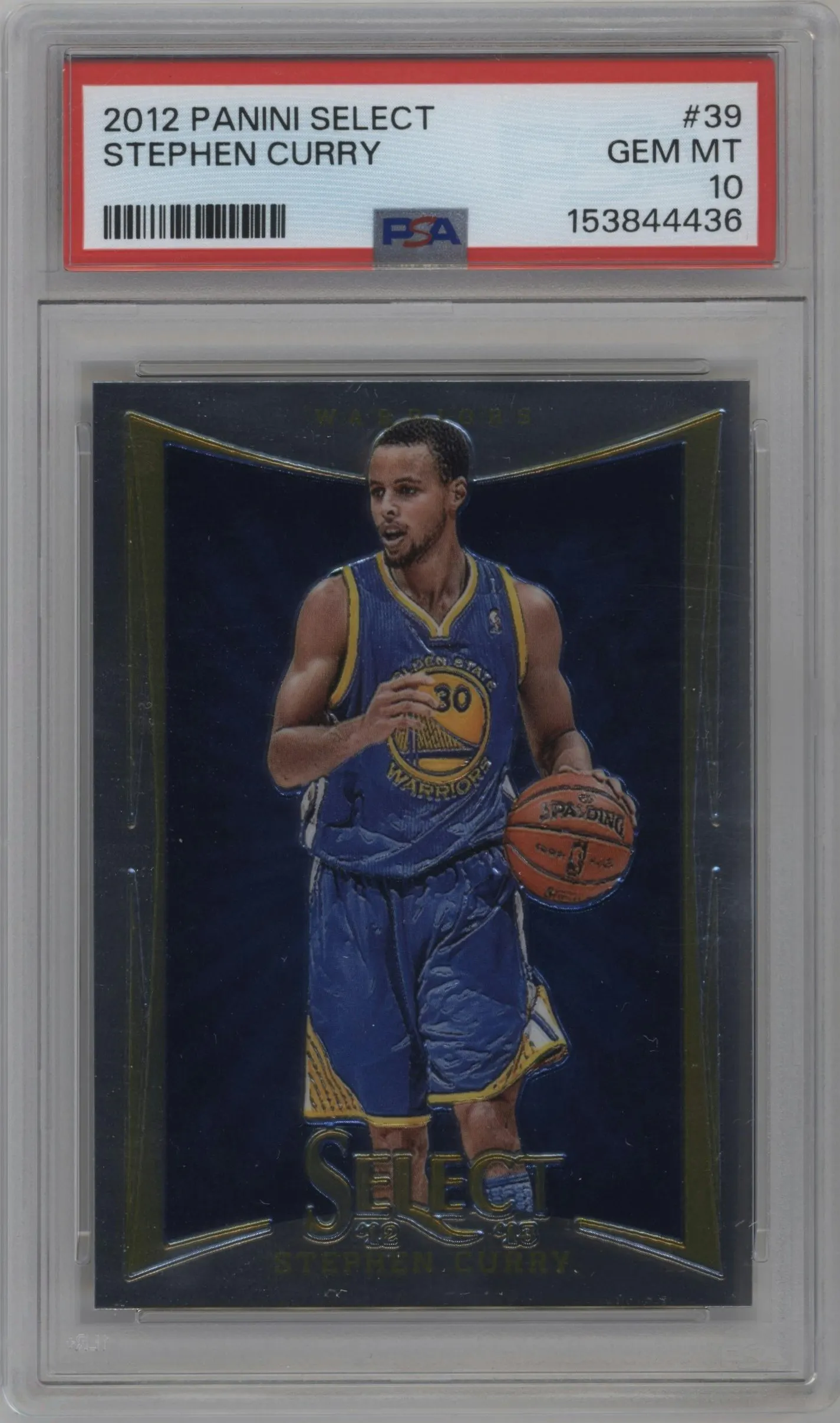 2012 Panini Select Stephen Curry #39 PSA 10