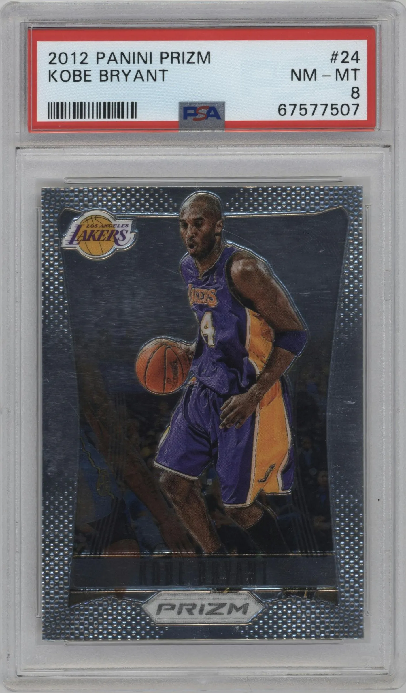 2012 Panini Prizm Kobe Bryant #24 PSA 8