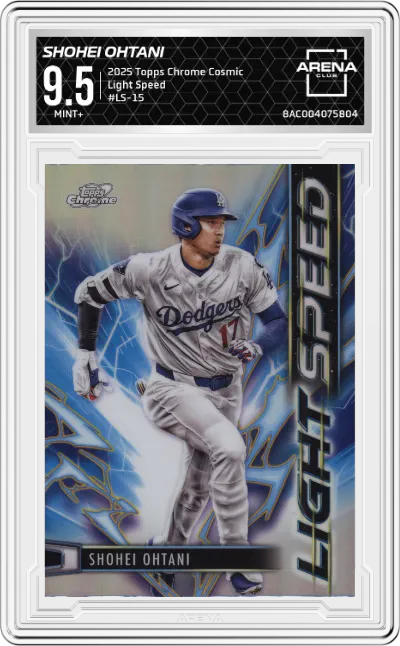2025 Topps Chrome Cosmic Light Speed Shohei Ohtani #LS-15 ARENA CLUB 9.5