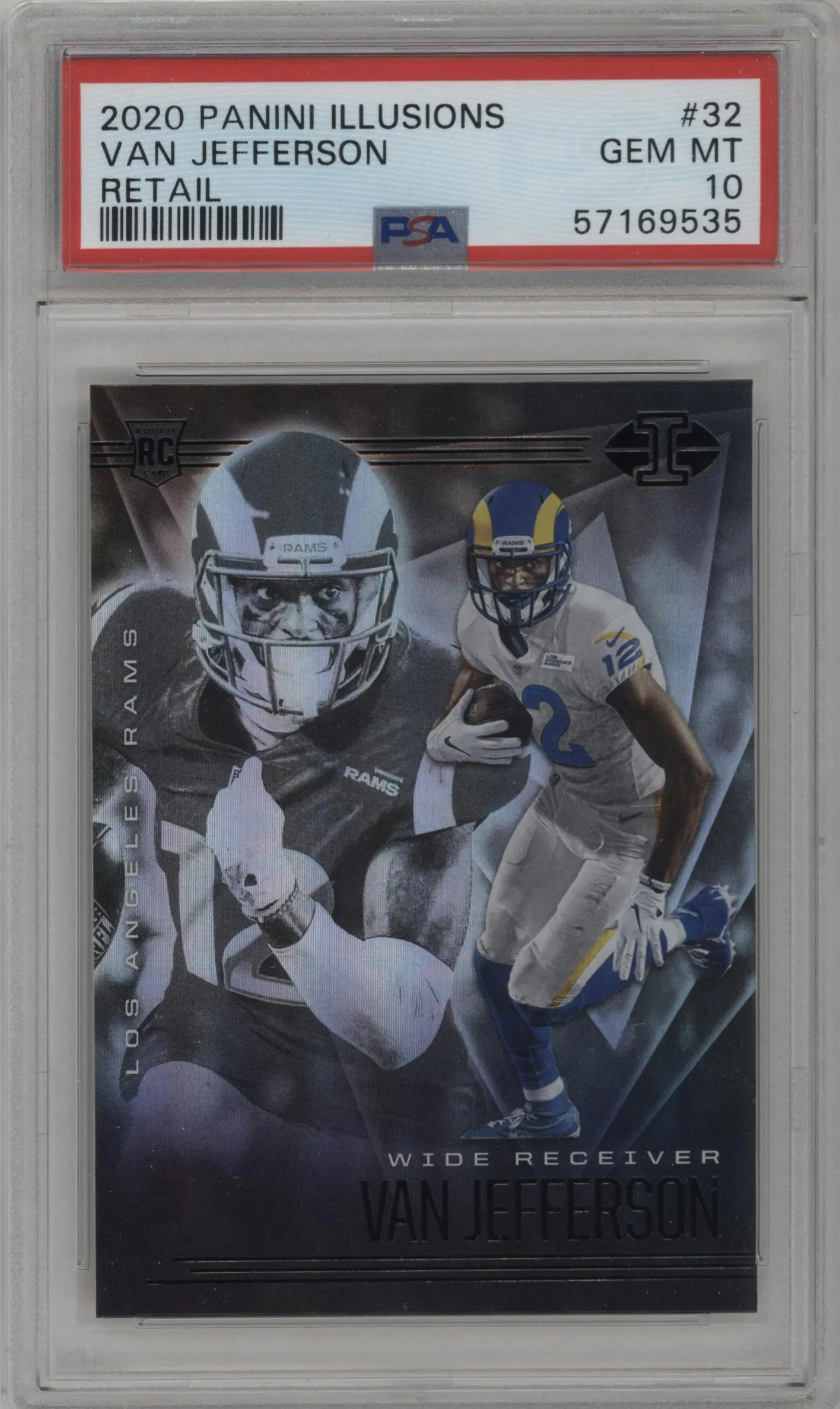 2020 Panini Illusions Van Jefferson Retail #32 PSA 10