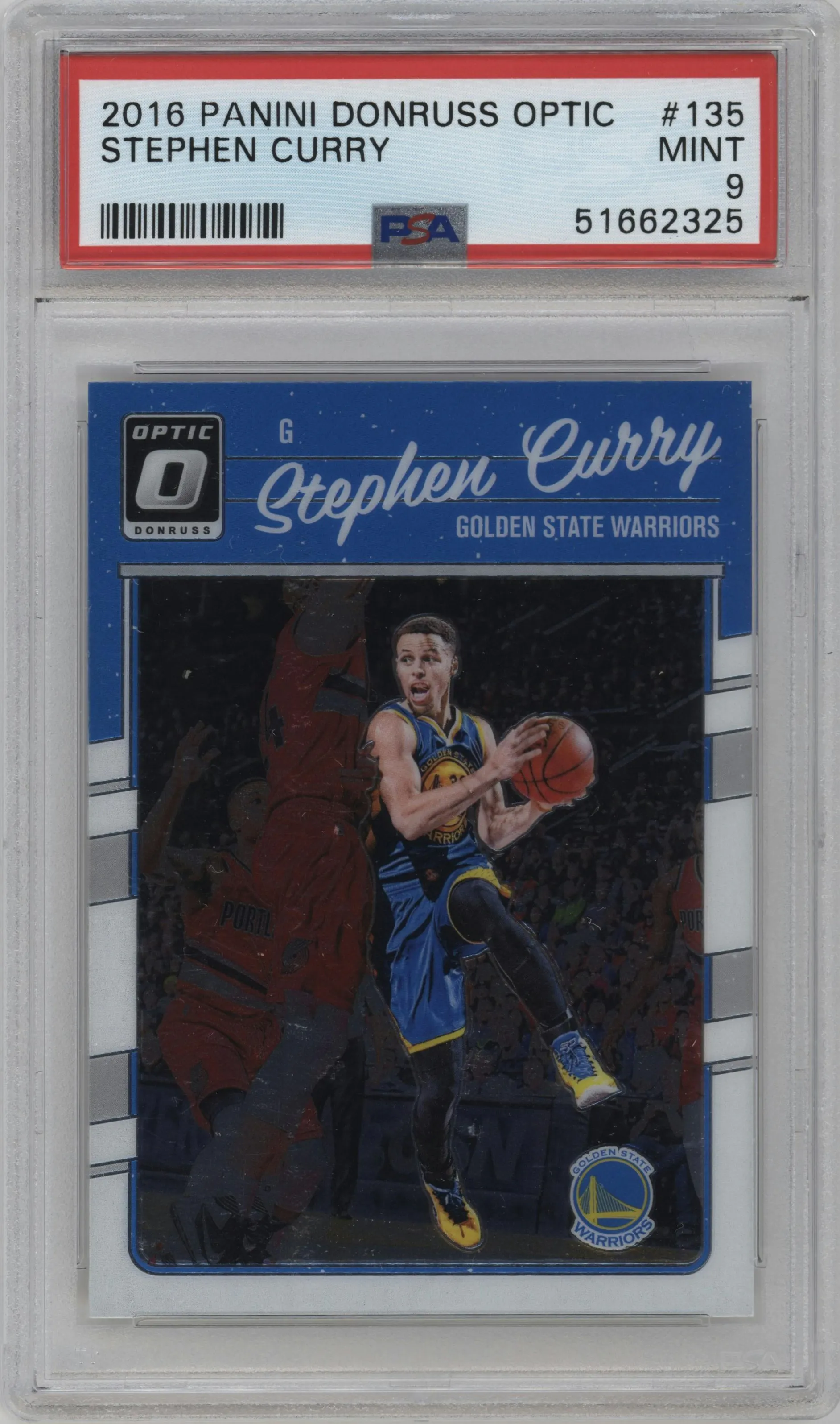 2016 Panini Donruss Optic Stephen Curry #135 PSA 9