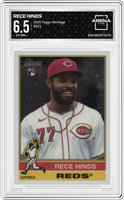 2025 Topps Heritage Rece Hinds ARENA CLUB 6.5