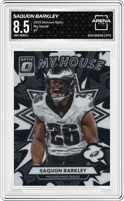 2025 Donruss Optic My House Saquon Barkley ARENA CLUB 8.5