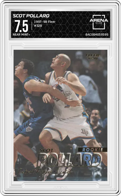 1997 Fleer Scot Pollard #328 ARENA CLUB 7.5