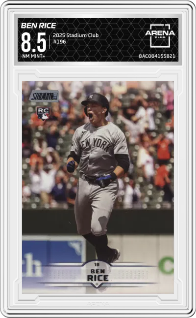 2025 Stadium Club Ben Rice #196 ARENA CLUB 8.5