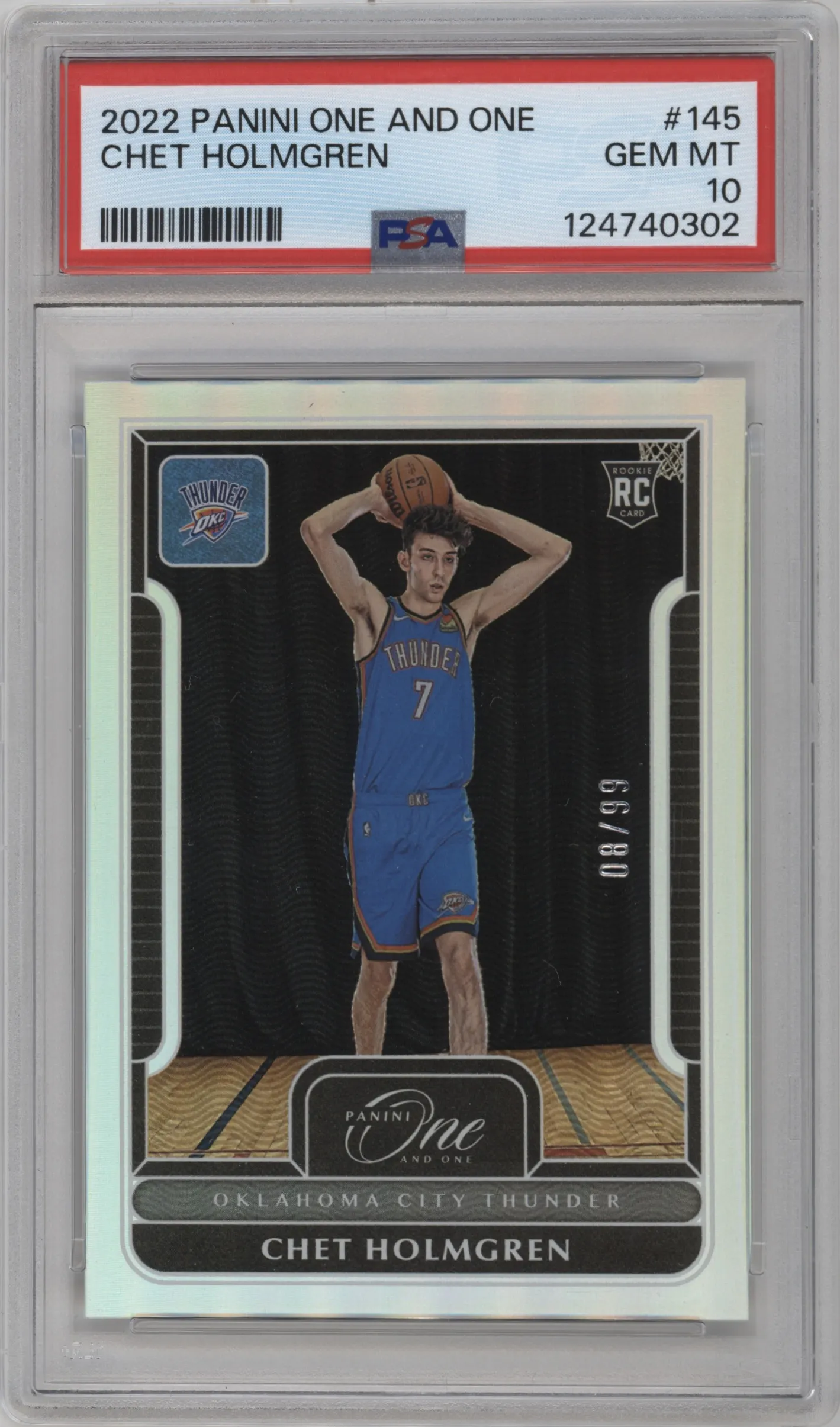 2022 Panini One and One Chet Holmgren #145 PSA 10