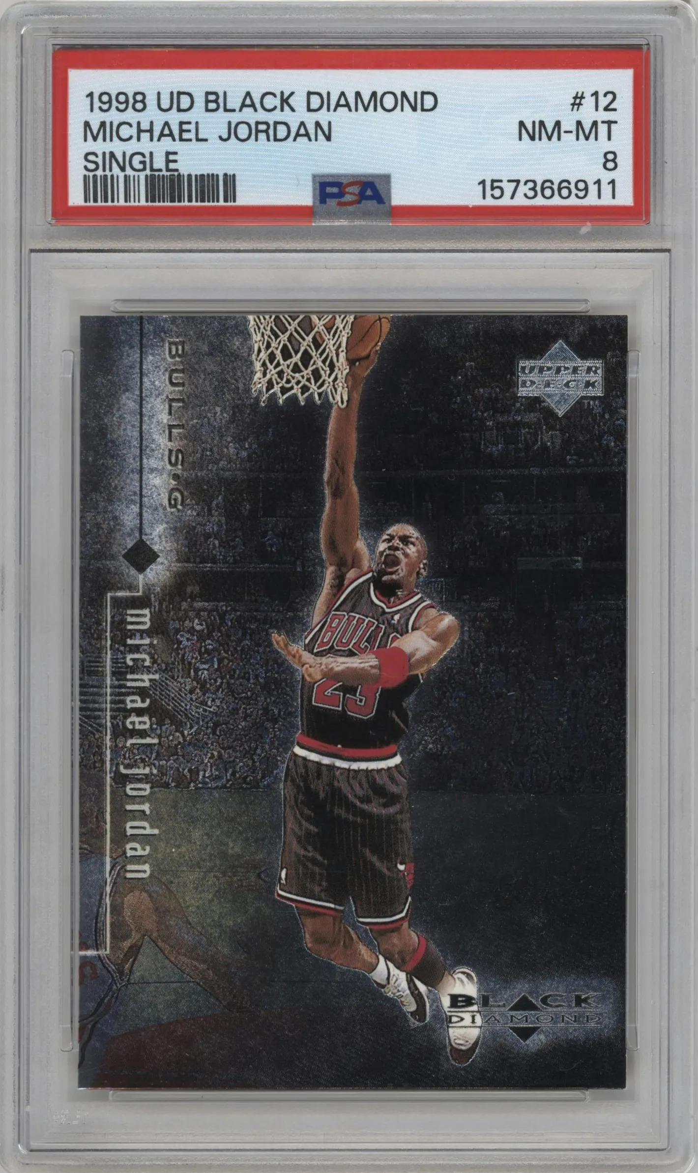 1998 Upper Deck Black Diamond Michael Jordan #12 PSA 8