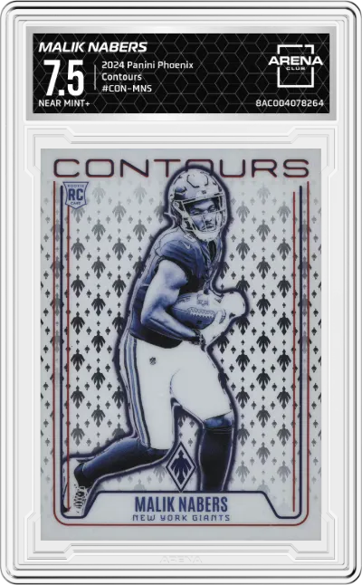 2024 Panini Phoenix Contours Malik Nabers #CON-MNS ARENA CLUB 7.5