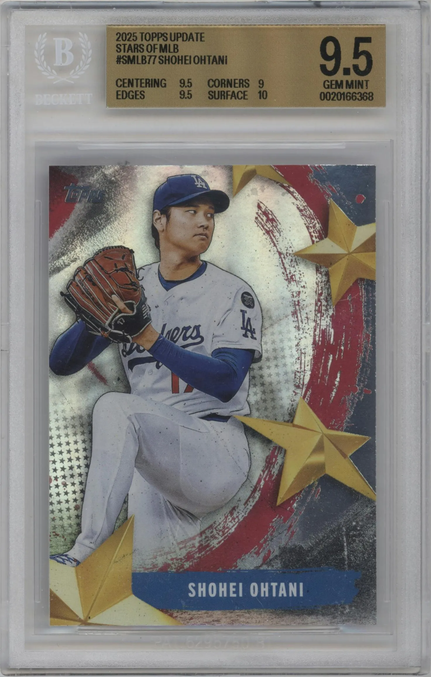 2025 Topps Update Stars of MLB Shohei Ohtani #SMLB-77 BGS 9.5