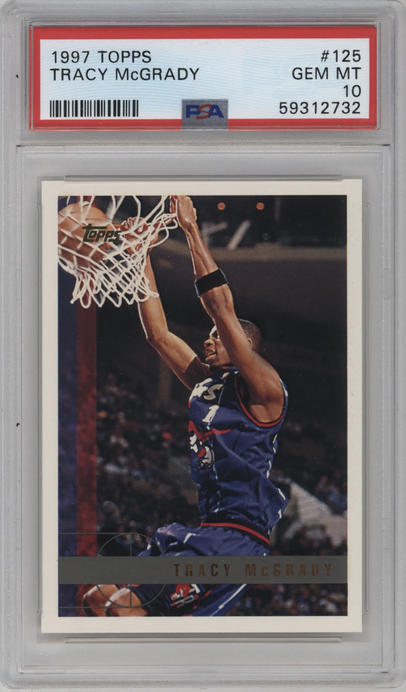 1997 Topps Tracy McGrady #125 PSA 10