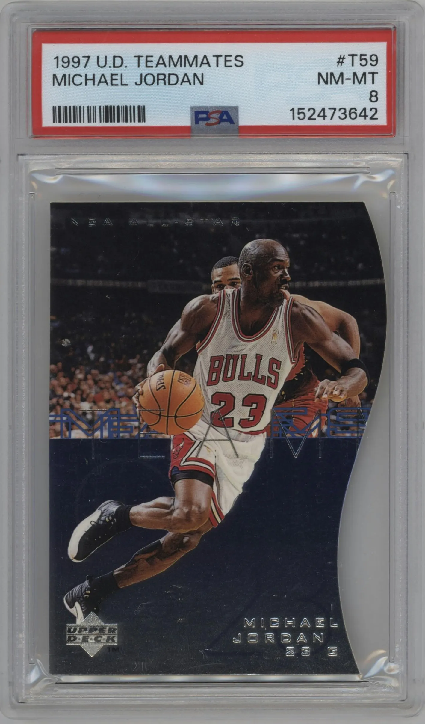 1997 Upper Deck Teammates Michael Jordan PSA 8