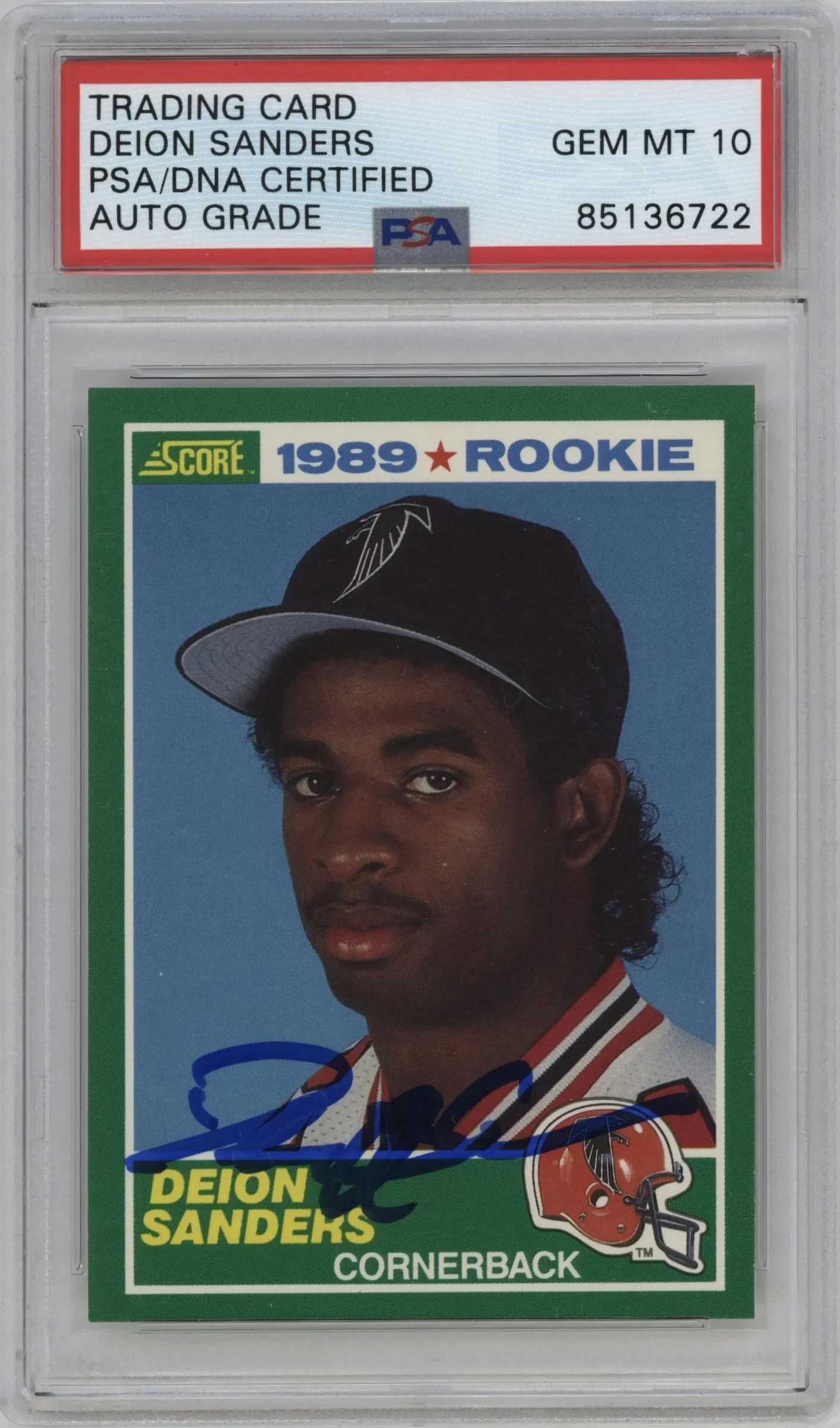 1989 Score Deion Sanders PSA AUTHENTIC #246 PSA