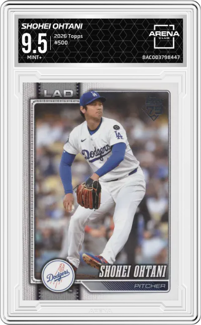 2026 Topps Shohei Ohtani #500 ARENA CLUB 9.5