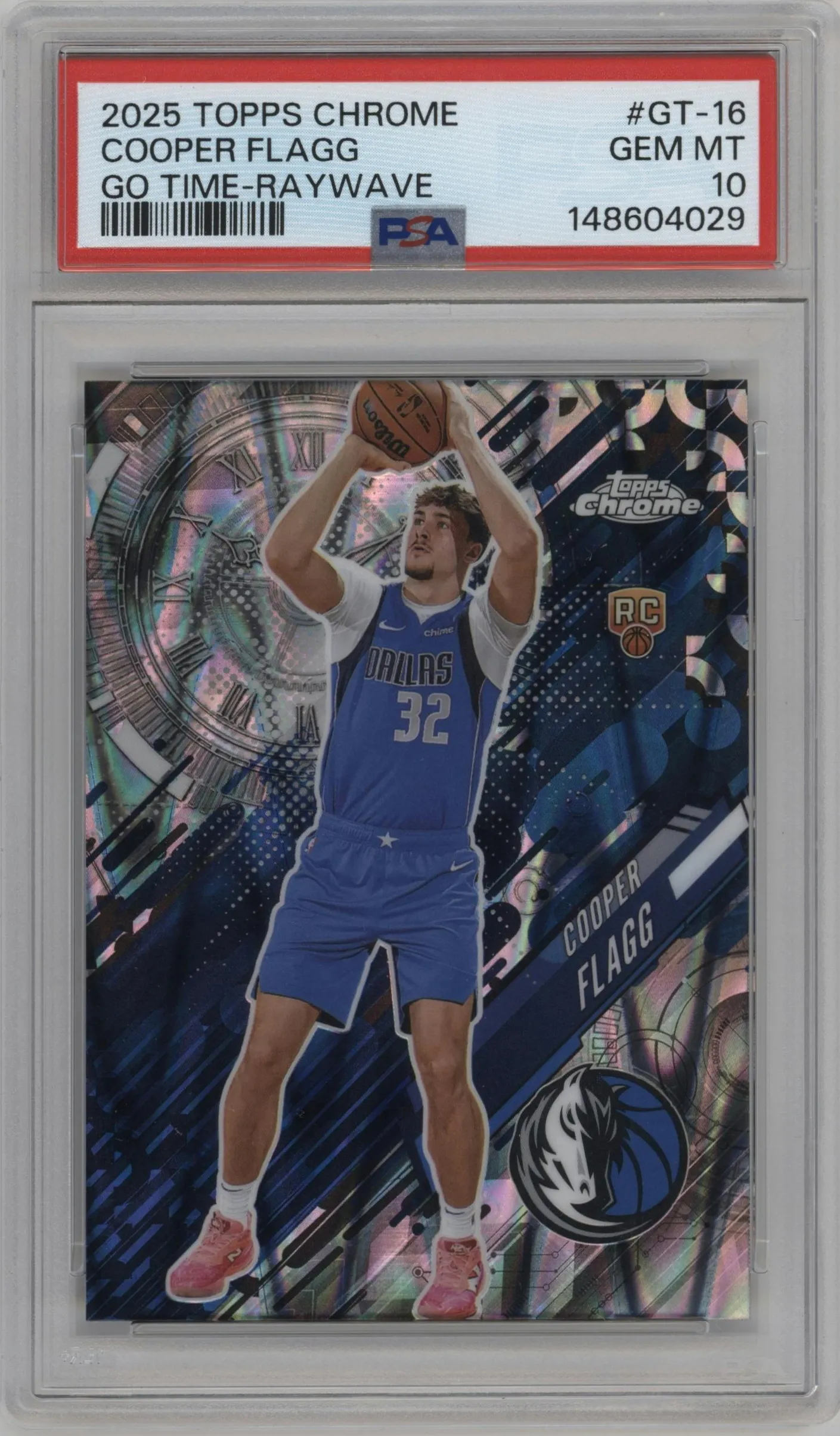 2025 Topps Chrome Go Time Cooper Flagg RayWave Refractor #GT-16 PSA 10