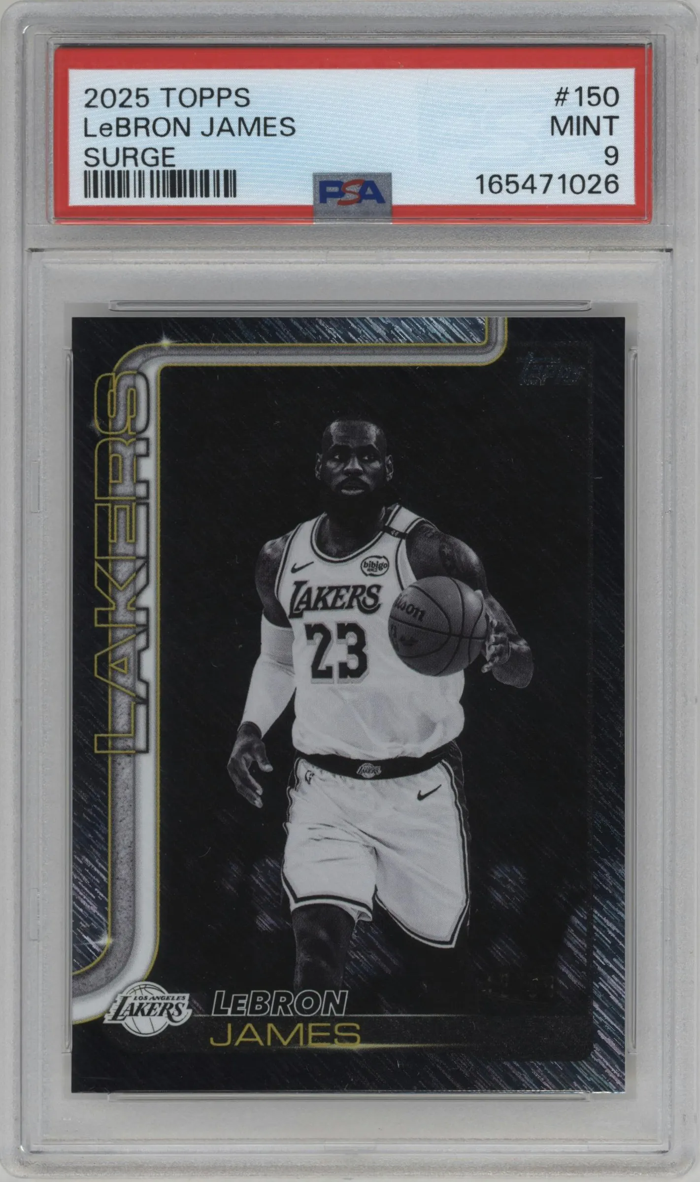 2025 Topps LeBron James Surge #150 PSA 9