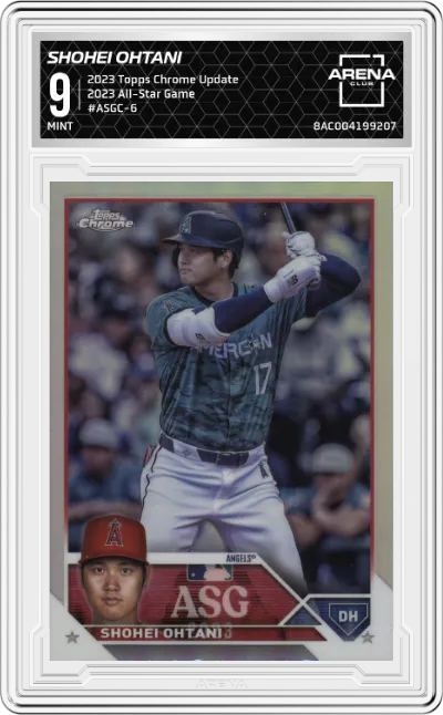 2023 Topps Chrome Update 2023 All-Star Game Shohei Ohtani #ASGC-6 ARENA CLUB 9