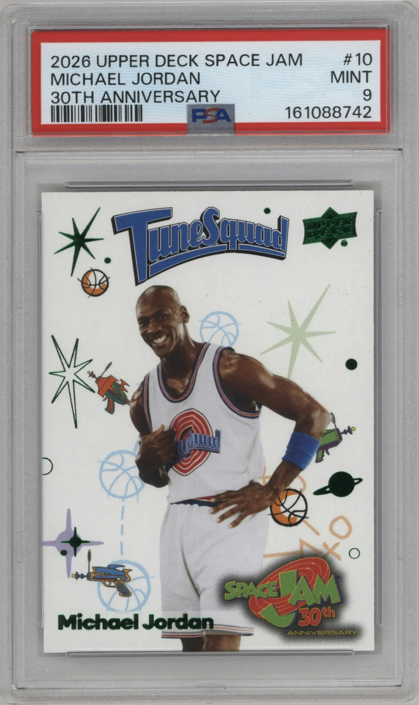 2026 Upper Deck Space Jam 30th Anniversary Michael Jordan #10 PSA 9