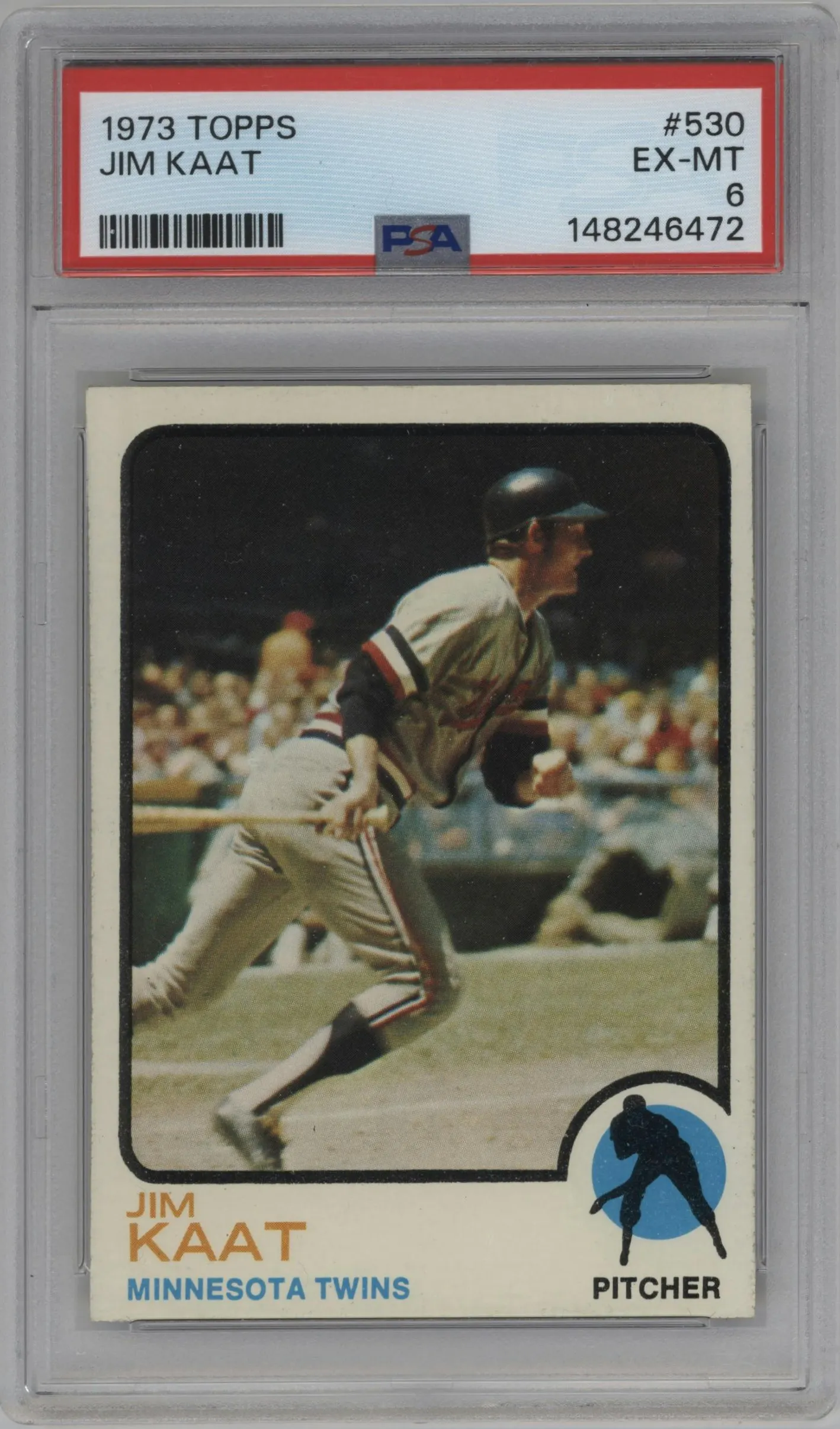 1973 Topps Jim Kaat #530 PSA 6