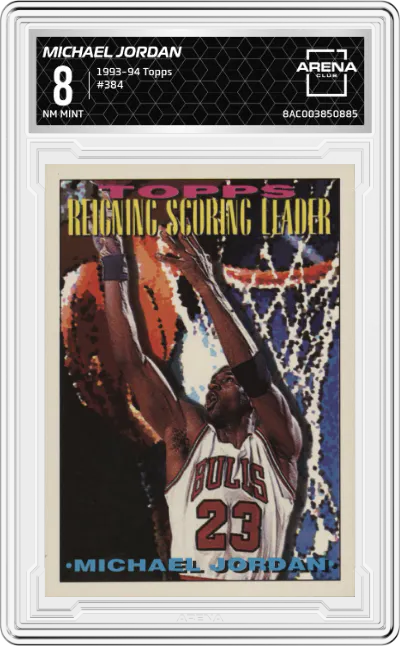 1993 Topps Michael Jordan #384 ARENA CLUB 8