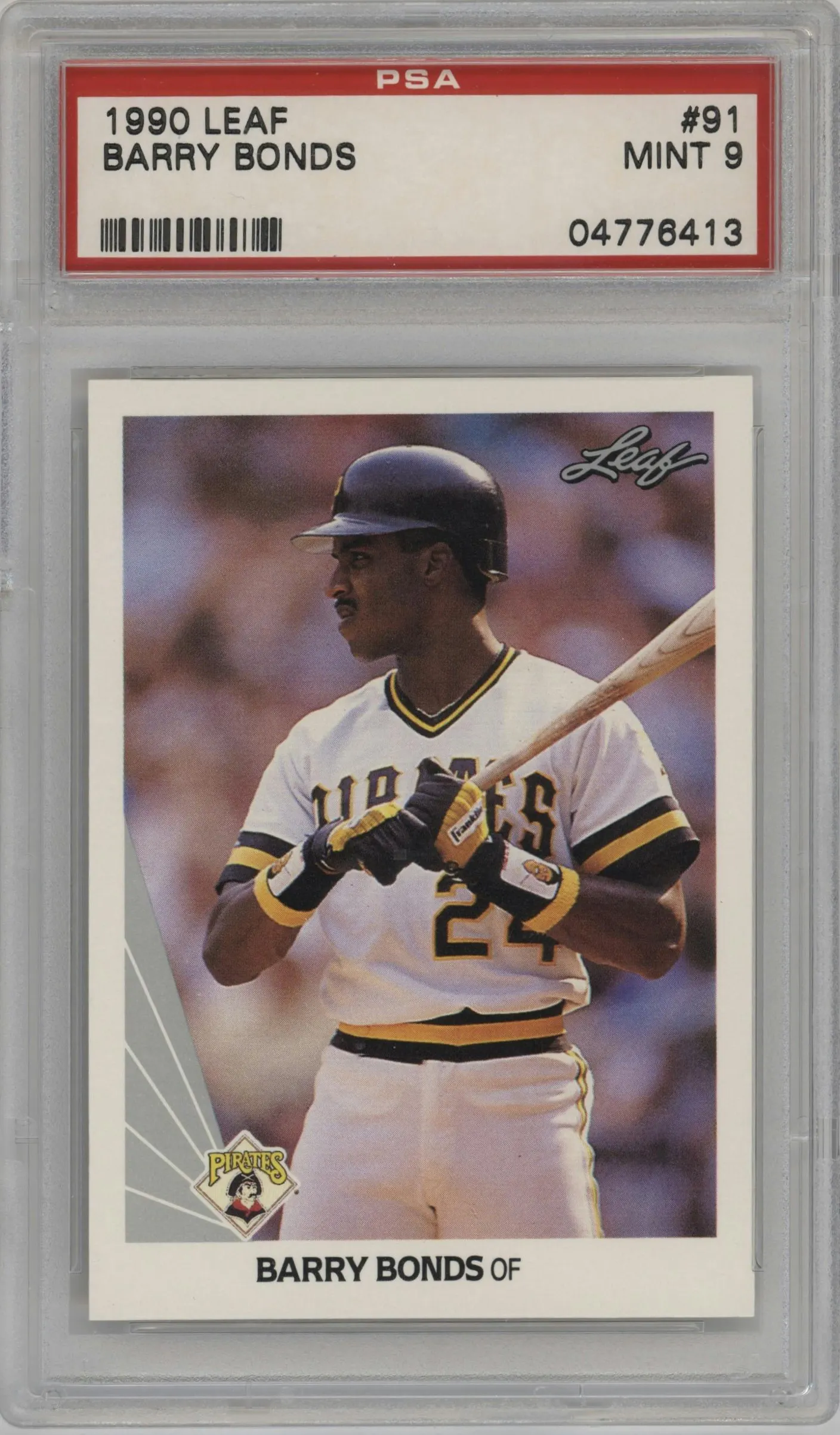1990 Leaf Barry Bonds #91 PSA 9