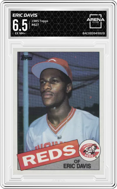1985 Topps Eric Davis #627 ARENA CLUB 6.5