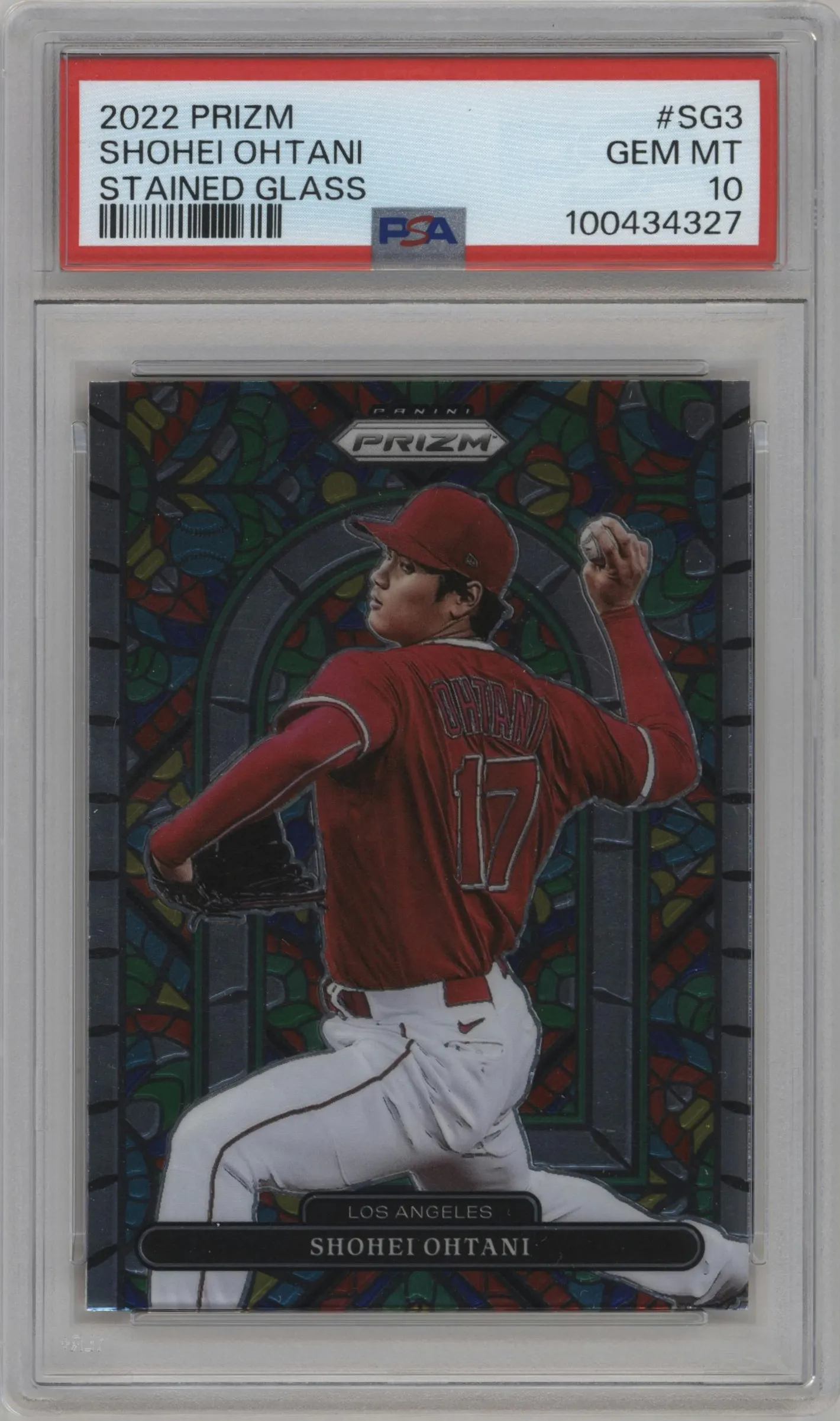 2022 Panini Prizm Stained Glass Shohei Ohtani #SG-3 PSA 10
