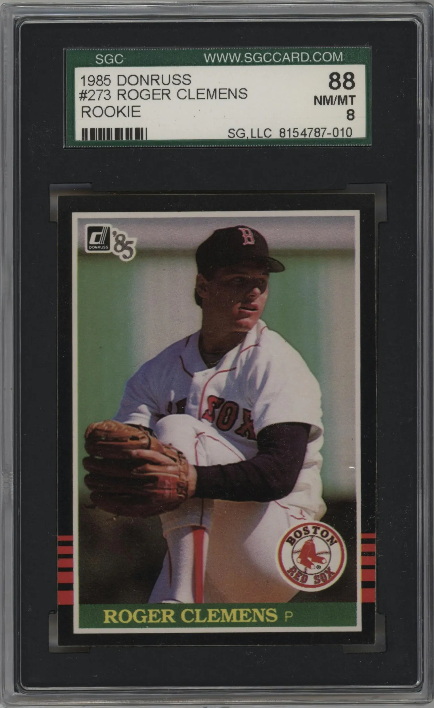 1985 Donruss Roger Clemens #273 SGC 8