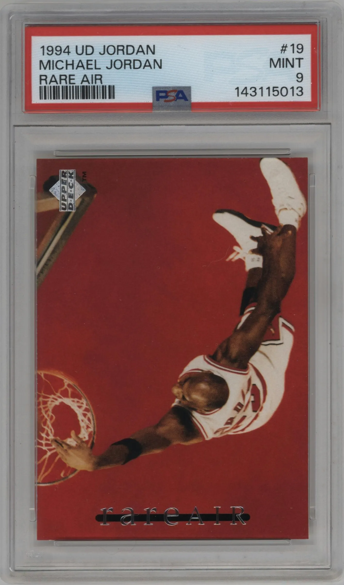 1994 Upper Deck Jordan Rare Air Michael Jordan #19 PSA 9