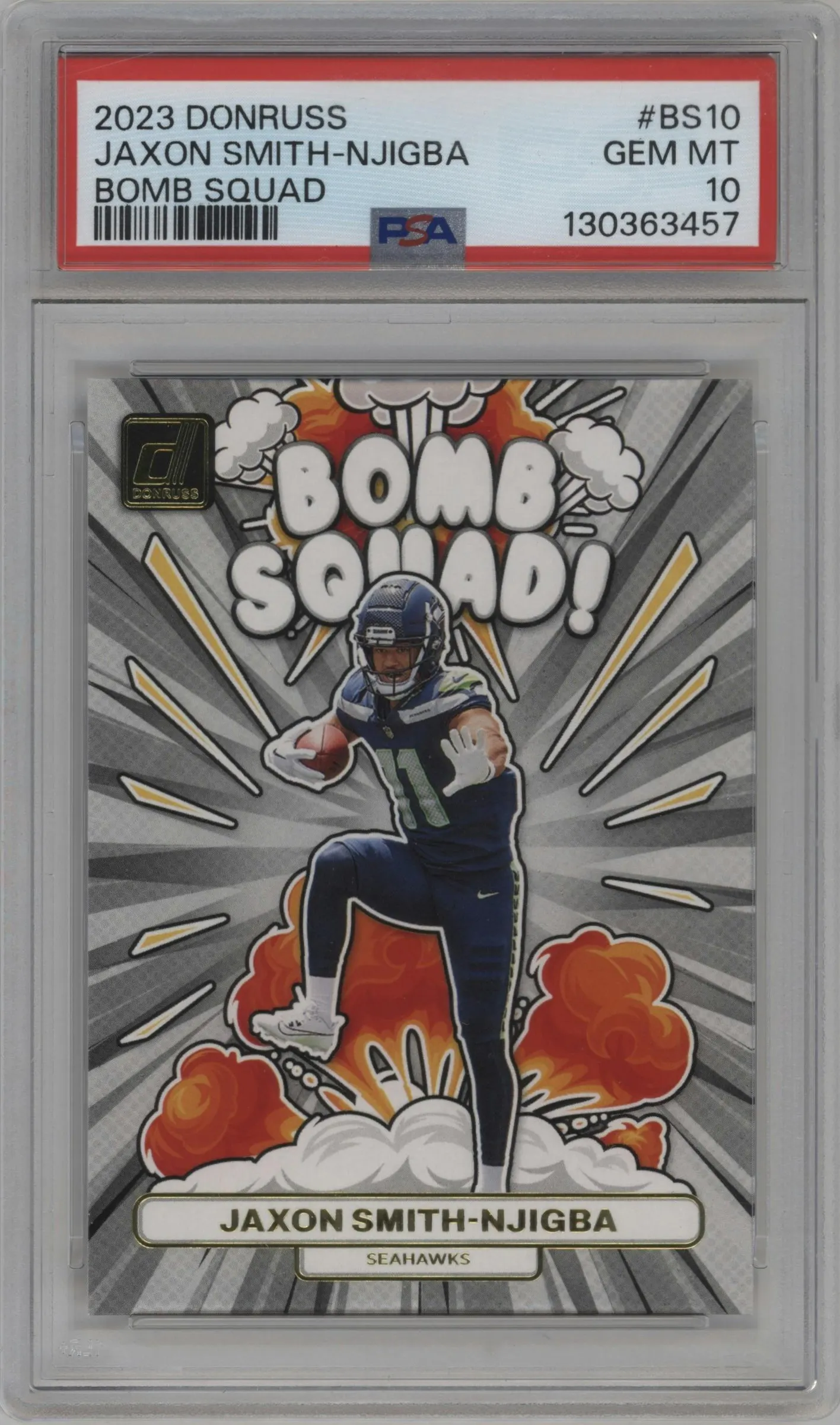 2023 Panini Donruss Bomb Squad Jaxon Smith-Njigba #BS-10 PSA 10